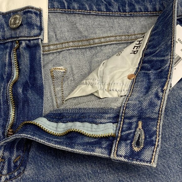 NEW MOTHER  The Bookie Flood Jeans Deans List Blue Size 29 High Rise Bootcut - Picture 9 of 11